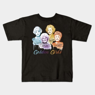 Golden Girls  Vintage Color Kids T-Shirt